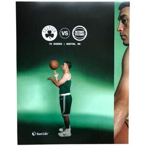 Boston Celtics v Detroit Pistons 11/26/25 Lineup Roster Poster ft. Pritchard